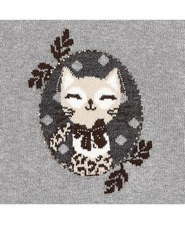 Jersey Mayoral  Intarsia Gato  Gris