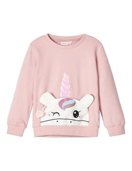 Sudadera Name it Unicornio Rosa Para Niña