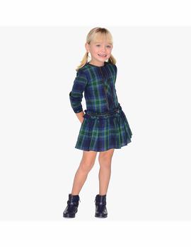 Vestido Cuadros Verde Niña Mayoral