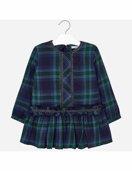 Vestido Cuadros Verde Niña Mayoral