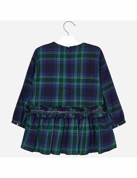 Vestido Cuadros Verde Niña Mayoral