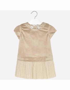 Vestido Combinado Terciopelo Niña Mayoral