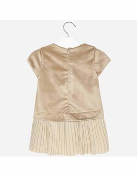 Vestido Combinado Terciopelo Niña Mayoral