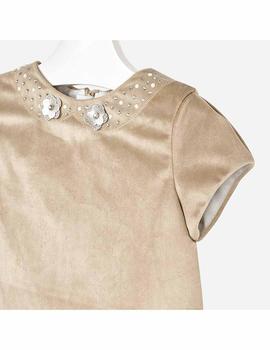 Vestido Combinado Terciopelo Niña Mayoral