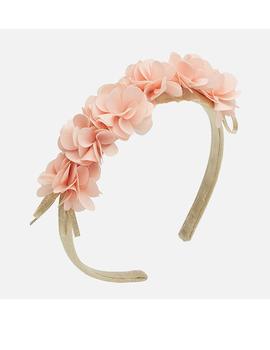 Diadema Mayoral  Flores Rosa  Para Niña