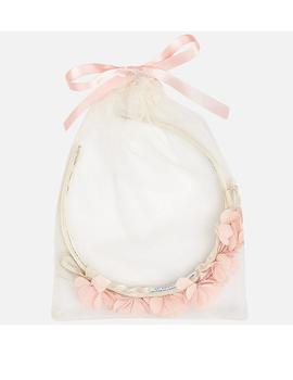 Diadema Mayoral  Flores Rosa  Para Niña