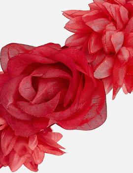 Diadema Mayoral Flores Fantasia Roja Para Niña
