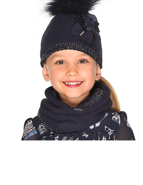 Conj. Gorro Cuello Guantes Marino