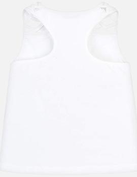 Camiseta Mayoral Tirantes Serigrafia Blanco