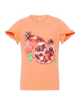 Camiseta Name it Granada Coral Para Niña