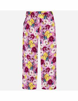 Pantalon Mayoral Fluido Flores Para Niña