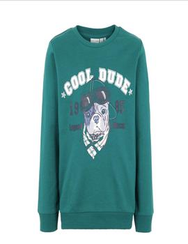 Sudadera Name it Perrito Verde Bebe Niño