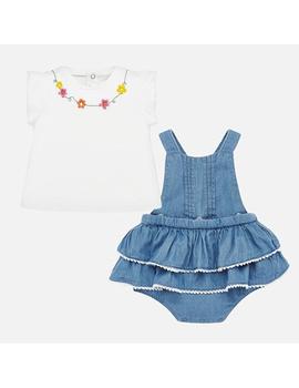 Conjunto Mayoral Camiseta Y Falda Peto Bebe Niña