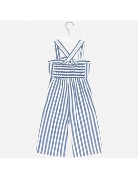 Mono Mayoral Lazo Azul Rayas Para Niña