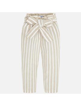 Pantalón Largo Fajín Mayoral Beige Para Niña