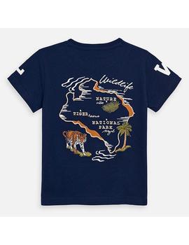 Camiseta Mayoral Mapa Marino Para Niño