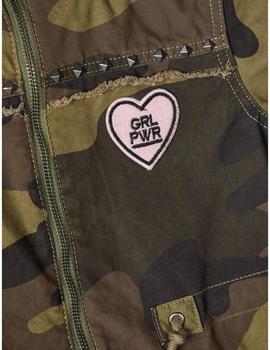 Parka Name it Camuflaje Verde Para Kids Niña