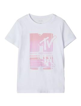Camiseta Name it MTV  Blanca Kids Niña