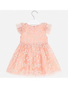 Vestido Mayoral Tul Rosa Para Niña