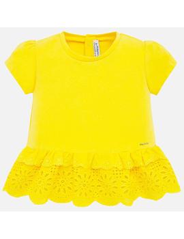 Camiseta Mayoral Volantes Amarillo Bebe Niña