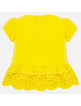 Camiseta Mayoral Volantes Amarillo Bebe Niña