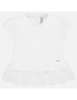 Camiseta Mayoral Volantes Blanca Bebe Niña