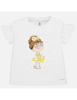 Camiseta Mayoral M/C Muñeca Blanca Bebe Niña