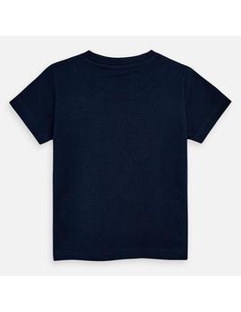 Camiseta Mayoral M/C Waves Marino Mini Niño