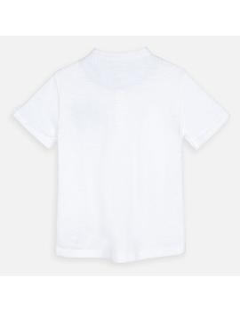 Camiseta Cuello Mao Mayoral Blanca Mini Niño