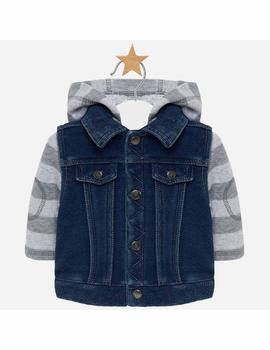 Cazadora Mayoral Combinada Denim Rayas Bebé Niño
