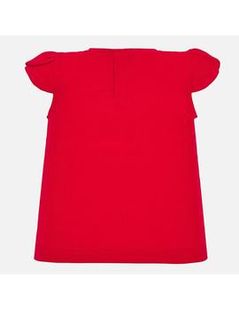 CAMISETA MAYORAL MUñECA ROJO PARA BEBE NIñA