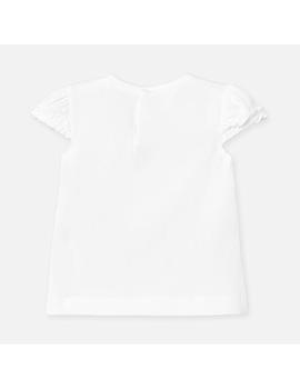 Camiseta Lazo Estrella Pupurina Mayoral Blanca Niñ